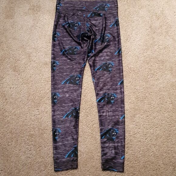 Ladies NFL Carolina Panthers Logo Leggings S - Picture 4 of 4